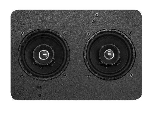 Dual shop front speakers