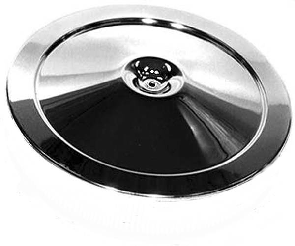 AIR CLEANER LID - CHROME 14 INCH OPEN ELEMENT - Lutty's Chevy