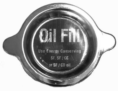 GM Restoration Parts - OIL FILLER CAP - CHROME