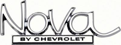 TRUNK EMBLEM - NOVA BY CHEVROLET