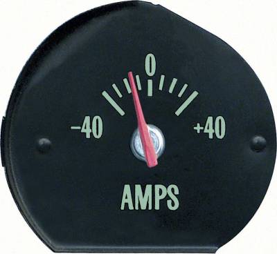 AMP GAUGE WITH GREEN MARKINGS