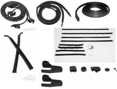 WEATHERSTRIP KIT - 7 PIECE - WITH OEM WINDOWFELTS
