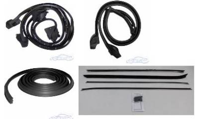 WEATHER STRIP KIT - 4 PIECE - WITH OEM WINDOWFELTS