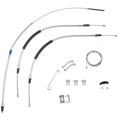PARK BRAKE CABLE SET - WITH HARDWARE