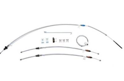 PARK BRAKE CABLE SET WITH HARDWARE