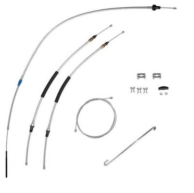 PARK BRAKE CABLE SET WITH HARDWARE