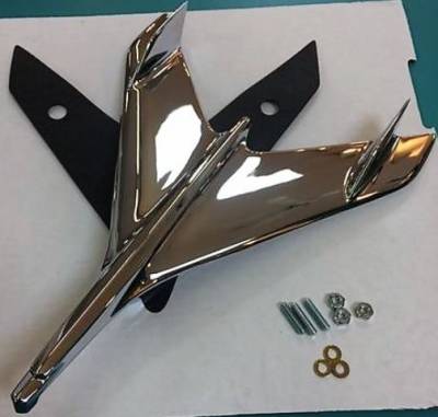 HOOD BIRD ORNAMENT - CHROME