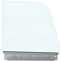 DOOR WINDOW GLASS ASSEMBLY WITH LOWER GLASS CHANNEL - CLEAR GLASS
