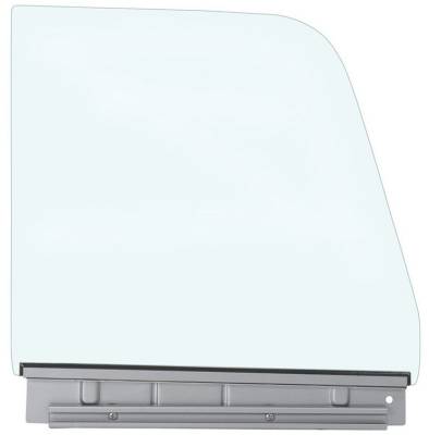 DOOR WINDOW GLASS ASSEMBLY WITH LOWER GLASS CHANNEL - CLEAR GLASS