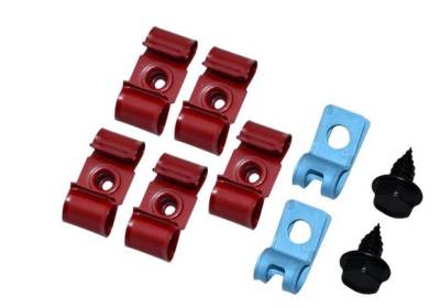 FUEL LINE CLIP SET - 3/8" LINE (WITHOUT RETURN LINE)