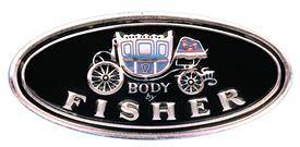 BODY BY FISHER' STICKER