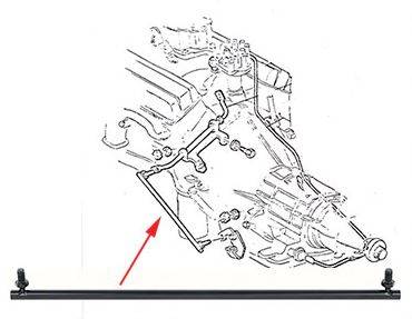 GM Restoration Parts - LOWER KICKDOWN ROD WITH SWIVELS