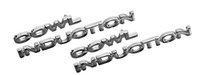 GM Restoration Parts - HOOD SCRIPT 'COWL INDUCTION ' 4 PC