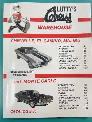 GM Restoration Parts - CHEVELLE CATALOG