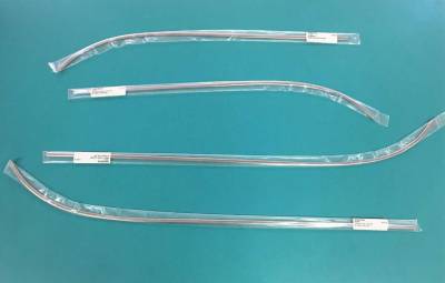 1957 PASSENGER Del Ray 4pc Set of Front Door and Rear Side Panel Moldings