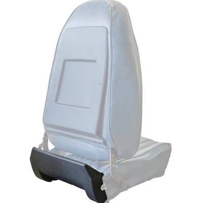 BUCKET SEAT BOTTOM REAR PLASTIC COVERS - BLACK
