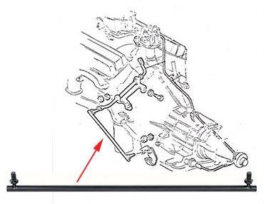 LOWER KICKDOWN ROD WITH SWIVELS