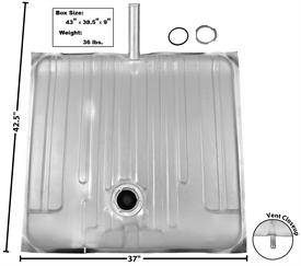 GAS TANK - GALVANIZED  SINGLE VENT TUBE