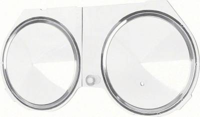DASH GAUGE LENS (WITH CONSOLE GAUGES AND TACHOMETER)