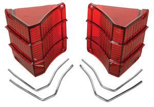 TAIL LIGHT LENS WITH CHROME