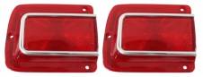 TAIL LIGHT LENS WITH  CHROME TRIM