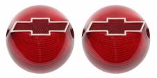TAIL LIGHT LENS WITHCHROME BOWTIE