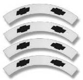 HUBCAP DECALS - WHITE