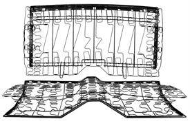 SEAT FRAME- BACK/BOTTOM  2 PC