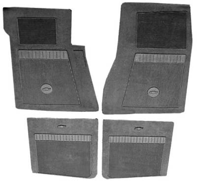 FLOORMATS WITH BOWTIE - RUBBER