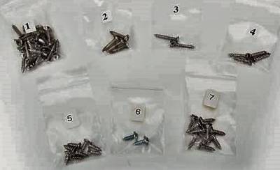 TRIM SCREW KIT - INTERIOR