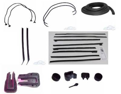 WEATHERSTRIP KIT - 7 PIECE - WITH REPLACEMENT WINDOWFELTS