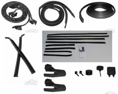 WEATHERSTRIP KIT - 7 PIECE - WITH OEM WINDOWFELTS