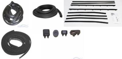WEATHERSTRIP KIT - 5 PIECE - WITH OEM WINDOWFELTS