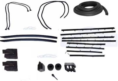 WEATHERSTRIP KIT - 7 PIECE - WITH REPLACEMENT WINDOWFELTS