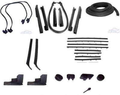 WEATHERSTRIP KIT - 7 PIECE - WITH REPLACEMENT WINDOWFELTS