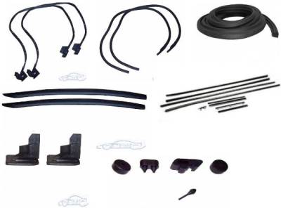 WEATHERSTRIP KIT - 7 PIECE - WITH REPLACEMENT WINDOWFELTS