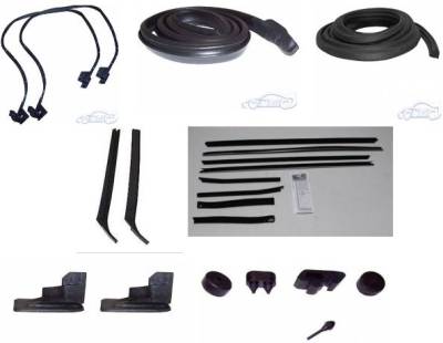 WEATHERSTRIP KIT - 7 PIECE - WITH REPLACEMENT WINDOWFELTS