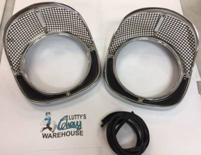 Martins Pair Of Headlight Bezels/Doors For Chevy/GMC Trucks & SUVs (80s Models) - Left & Right - Driver And Passenger Side