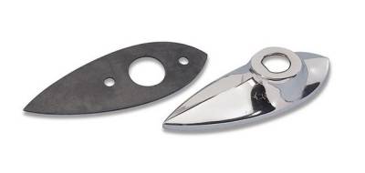 ANTENNA CHROME BEZEL BASE & GASKET - FRONT