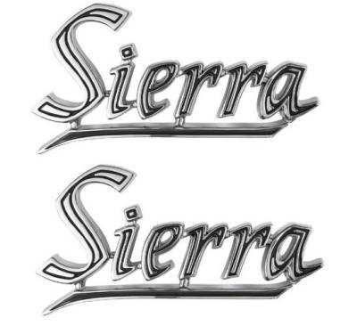 REAR FENDER EMBLEM - SIERRA