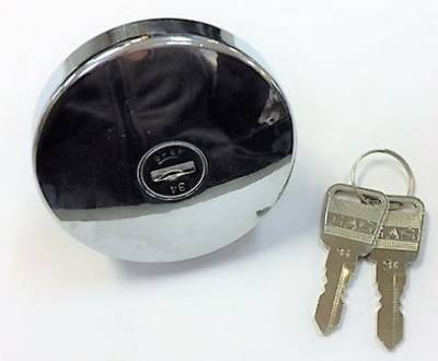 LOCKING GAS CAP - CHROME