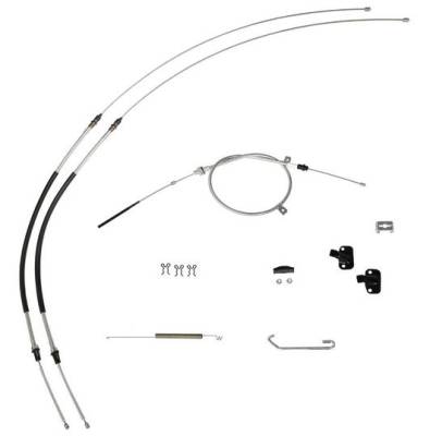 PARK BRAKE CABLE SET WITH HARDWARE