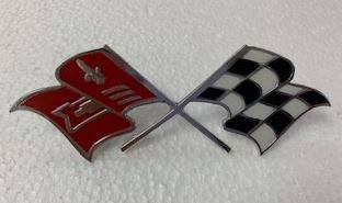 1960 IMPALA REAR EMBLEM, 57 58 59 60 CORVETTE FENDER EMBLEM, GM 3767507