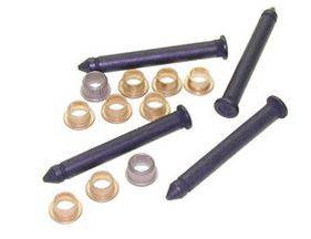 4 Kits GM Door Hinge Pin & Bushing Set - Fits Chevy, GMC, Cadillac, Olds, Buick, Pontiac (1967-1996)