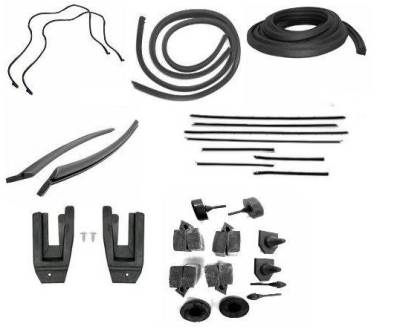 WEATHERSTRIP KIT - 7 PIECE - WITH OEM WINDOWFELTS