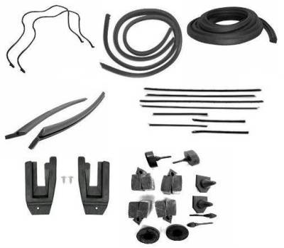 WEATHERSTRIP KIT - 7 PIECE - WITH REPLACEMENT WINDOWFELTS