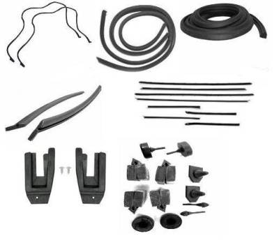 WEATHERSTRIP KIT - 7 PIECE - WITH OEM WINDOWFELTS