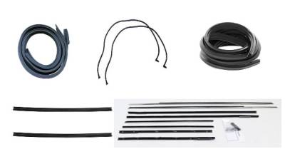 WEATHERSTRIP KIT - 5 PIECE WITH OEM FUZZIES