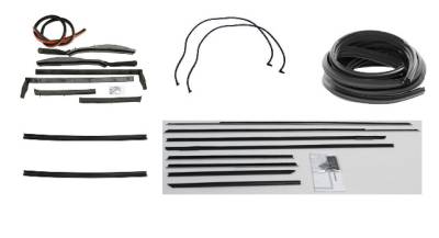 WEATHERSTRIP KIT - 5 PIECE (WITH OEM FUZZIES)