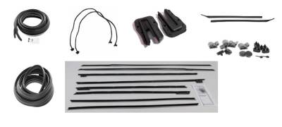 WEATHERSTRIP KIT - 7 PIECE - WITH OEM WINDOWFELTS